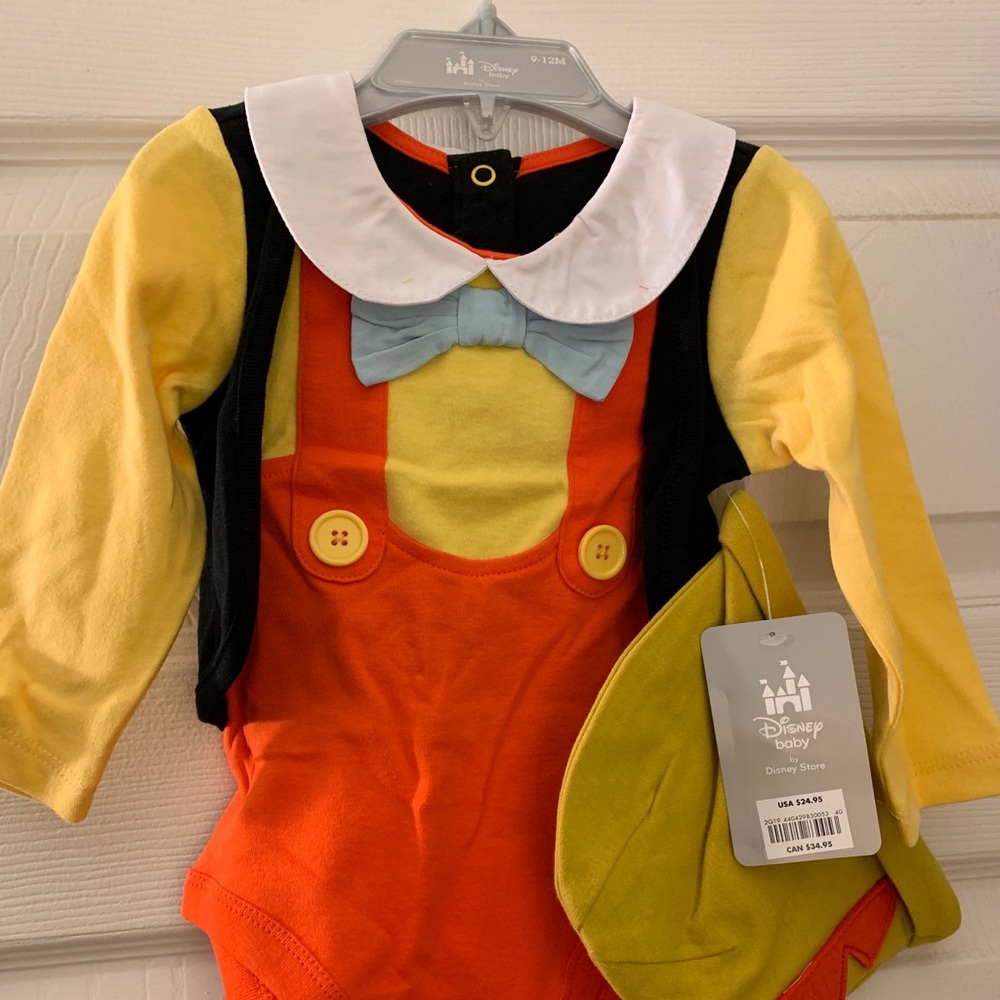 Baby Pinocchio onesie Halloween costume
